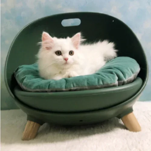 Cat Bed House Sofa For Cats Puppy Bowl Shaped Chair Easy To Clean Safe Durable Spherical Shape Pet Bed