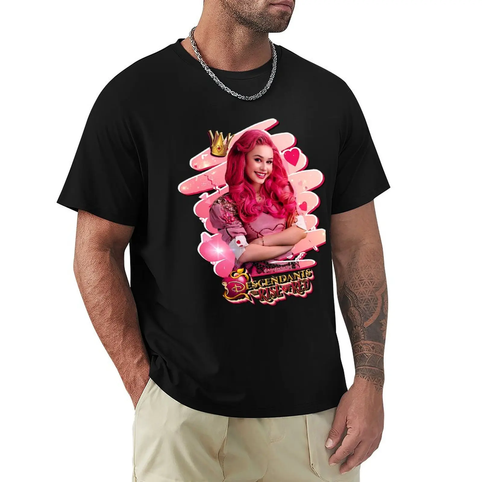 Descendants 4 The Rise of Red - Camiseta Ruby Rose Turner como Bridget Rainha de Copas, Camiseta Casual de Verão Plus Size
