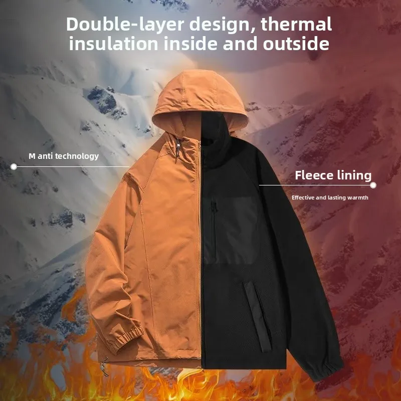 

American Sle Men's Jaet Coat Hooded Outdoor Windproof Autumn New Arrival Casual Spring Fall Workwear Faion Brand