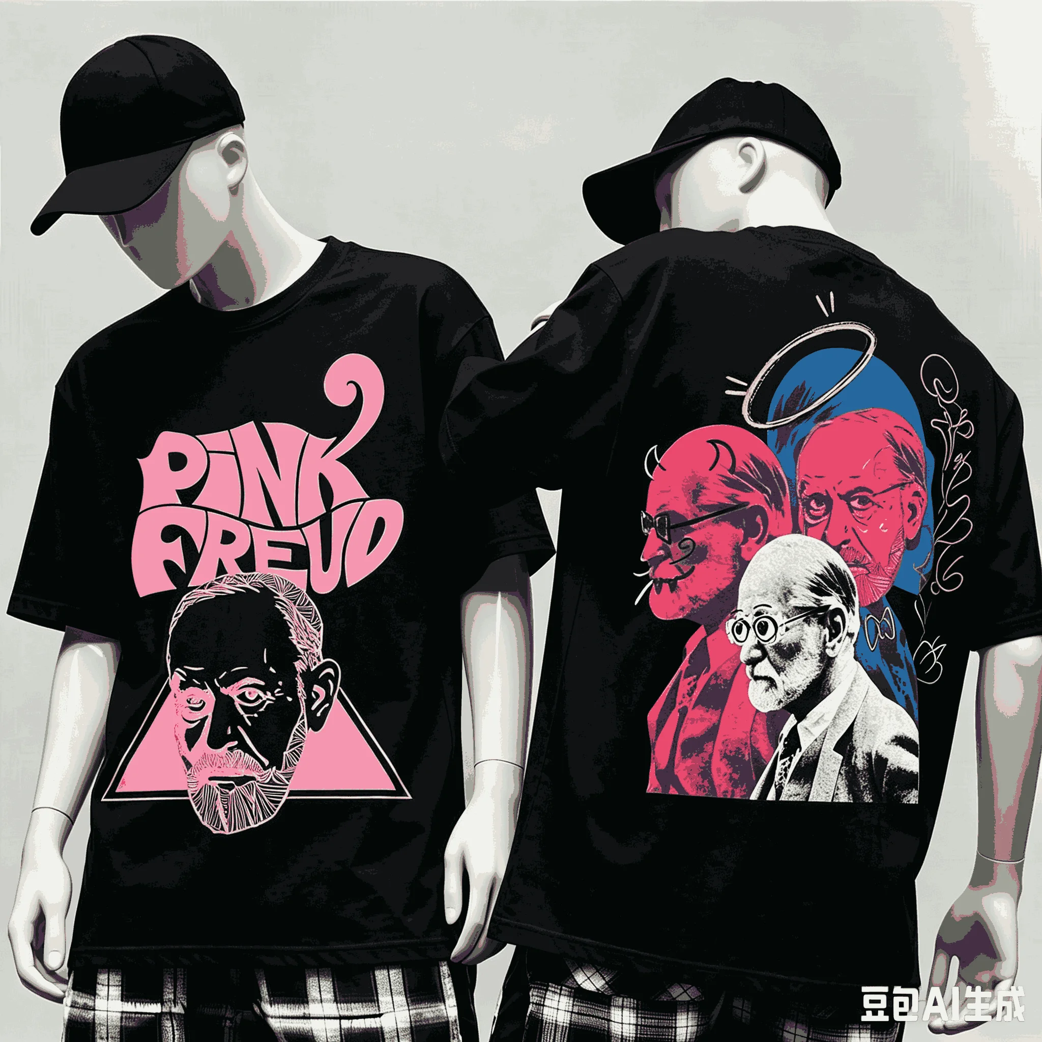Pink Freud for Fan Gift T-shirt Men Women Harajuku Oversized Unisex Short Sleeve Streetwear high quality Couples Comfortable tee