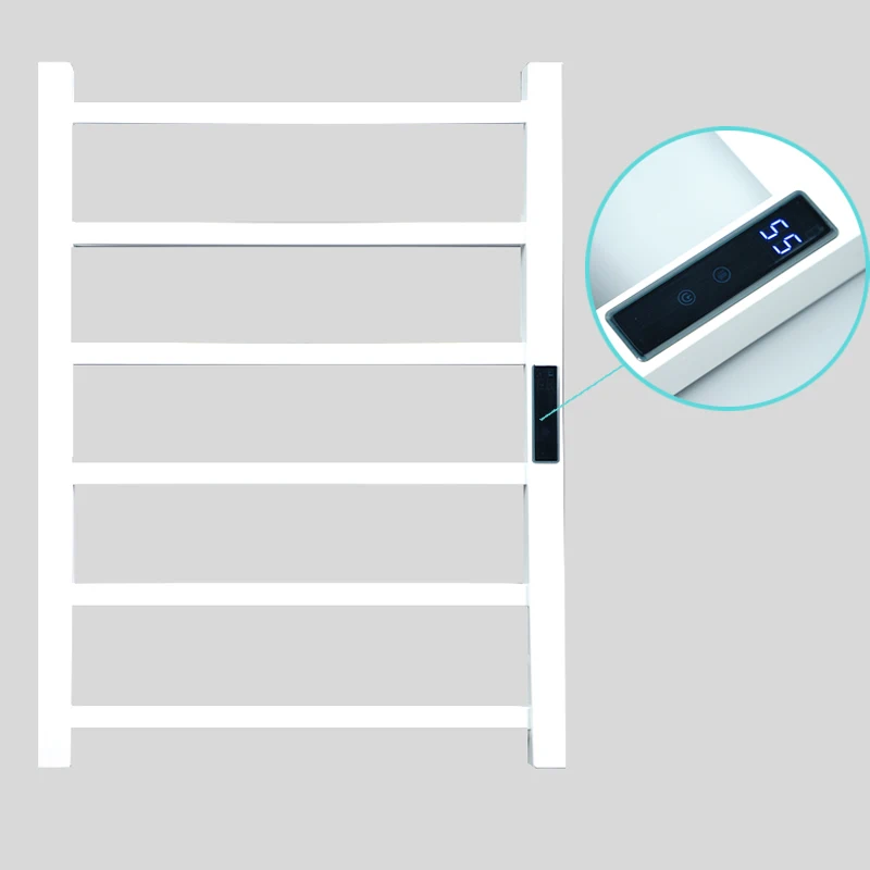 

Hot Sale Stainless Steel Bathroom Electric Heated Rail Towel Rack Towel Heater