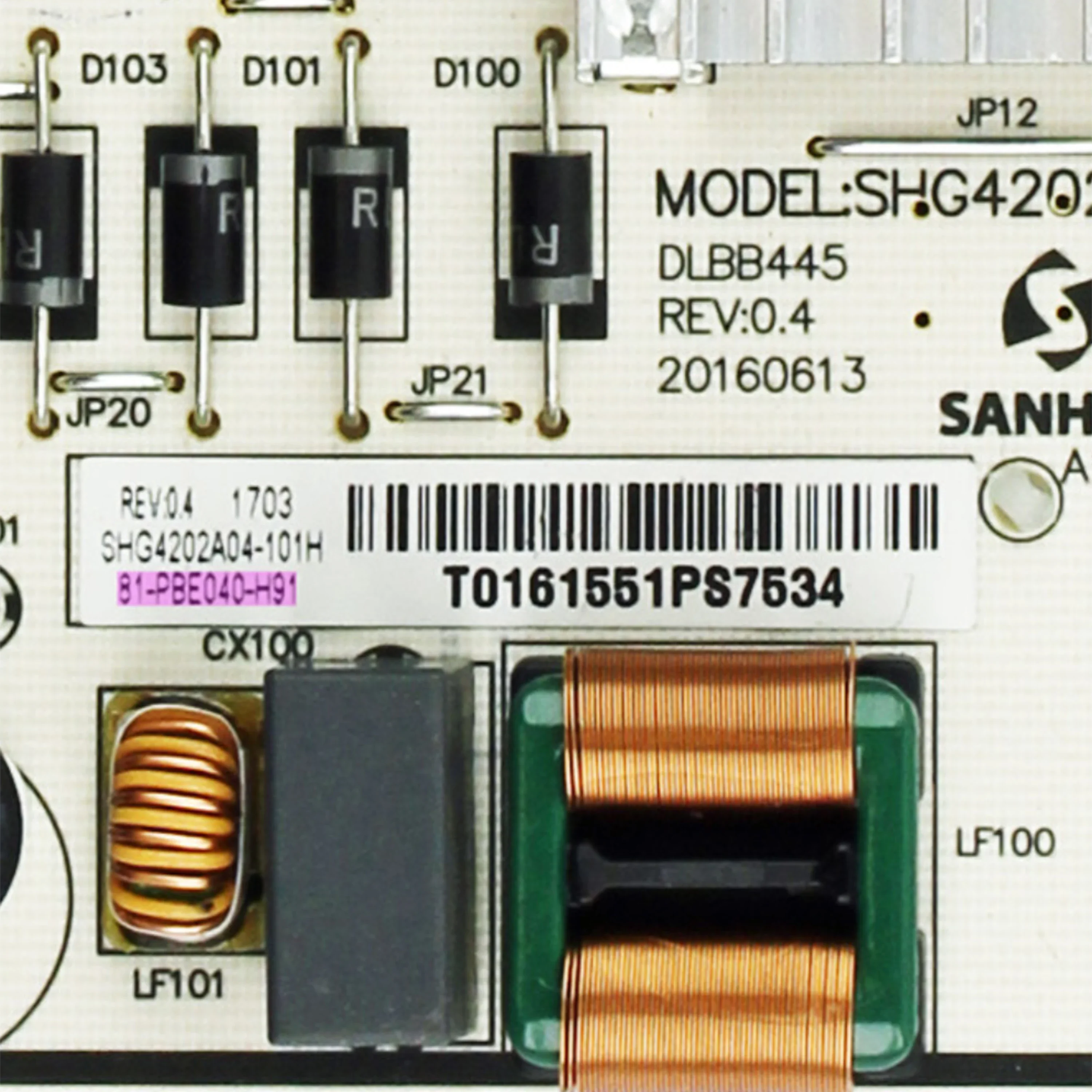 SHG4202A-101H 81-PBE040-H91 Power Supply Board Be Suitable For LCD TVs 43S305 43S303 40FS3750 40S305TFAA 43S305TAAA 40FS3750TFAA