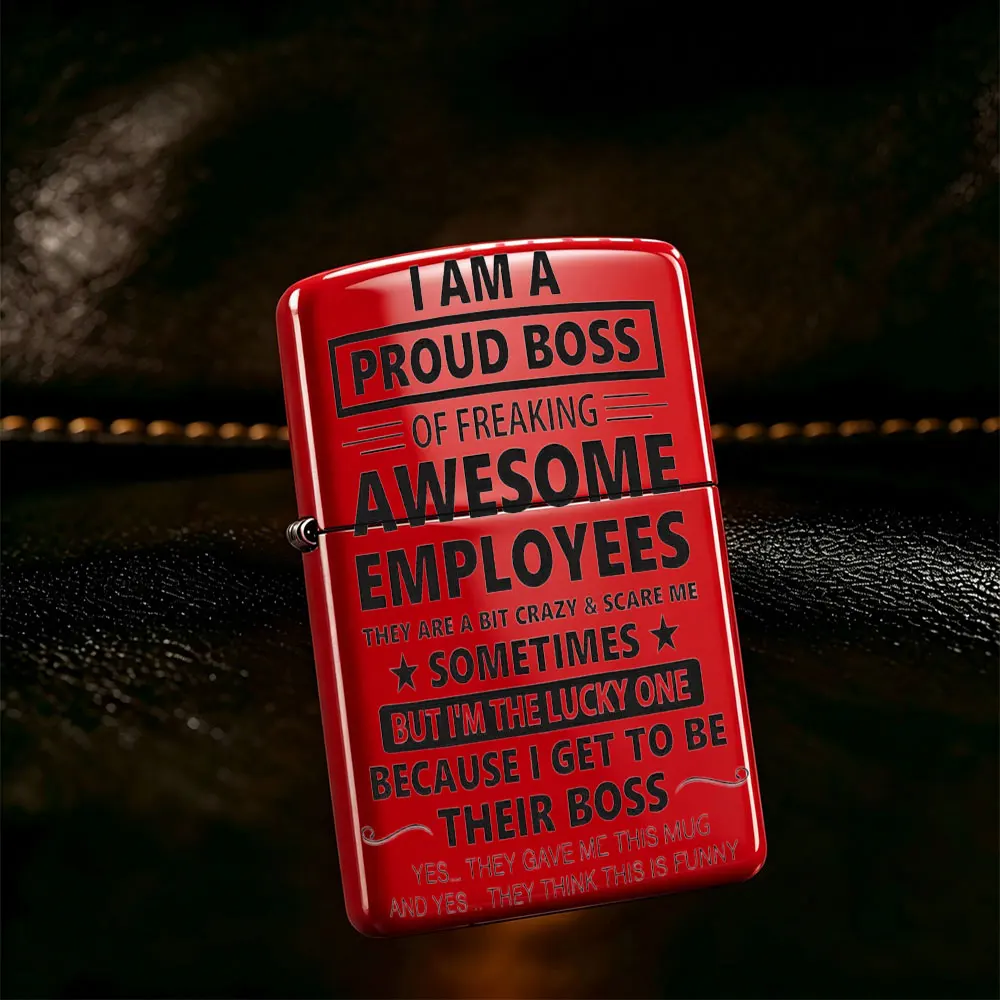 Pocket Lighter, Flip Top Windproof, Quote Poster Art Design, Ergonomic Comfort Grip, Durable Body, Easy Ignition, Refillable, Perfect Gift for Smokers