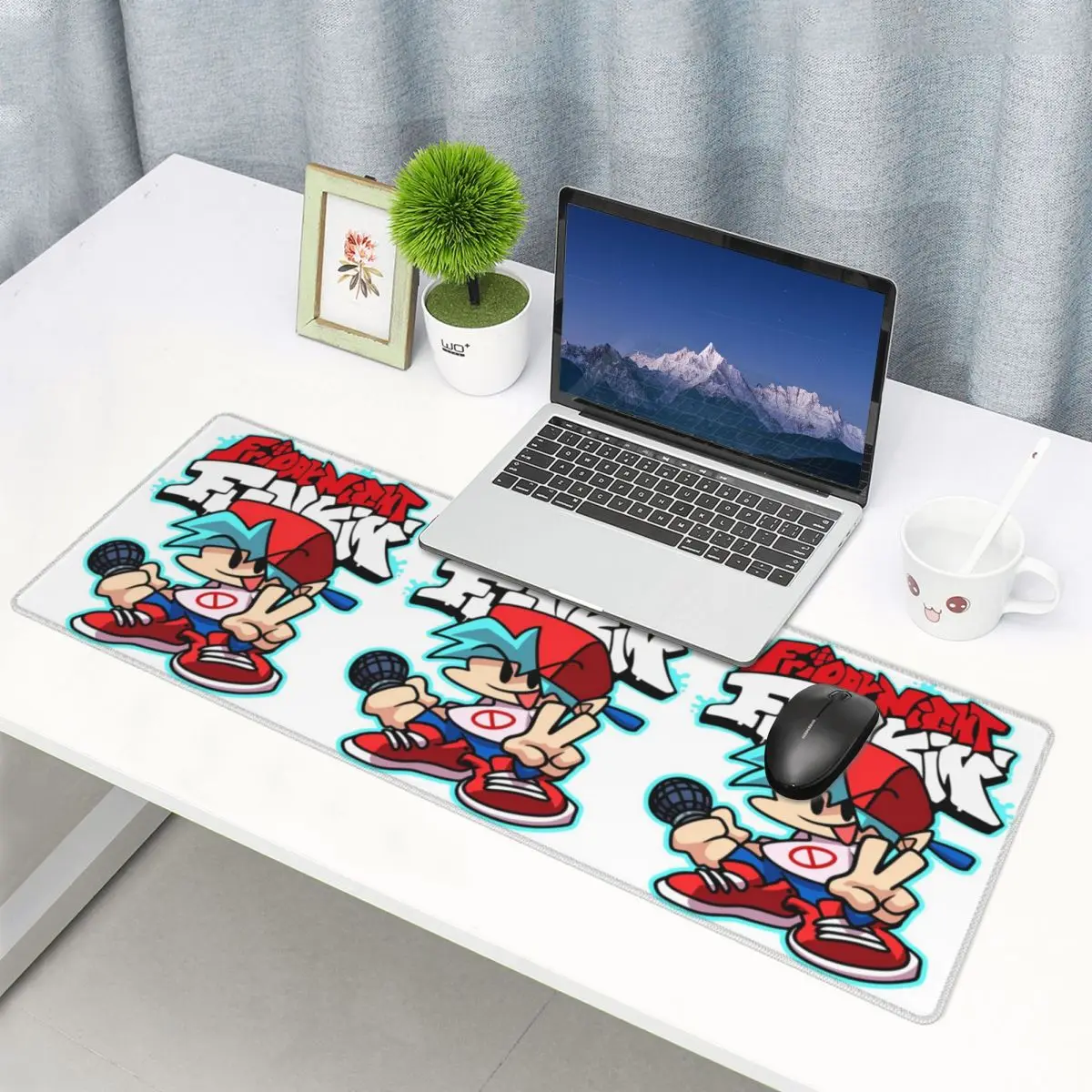 Large Mouse Pad Friday Night Funkin Gamer PC Laptop Mats Keyboard Carpet Computer Gaming Office Accessories Desk Mat