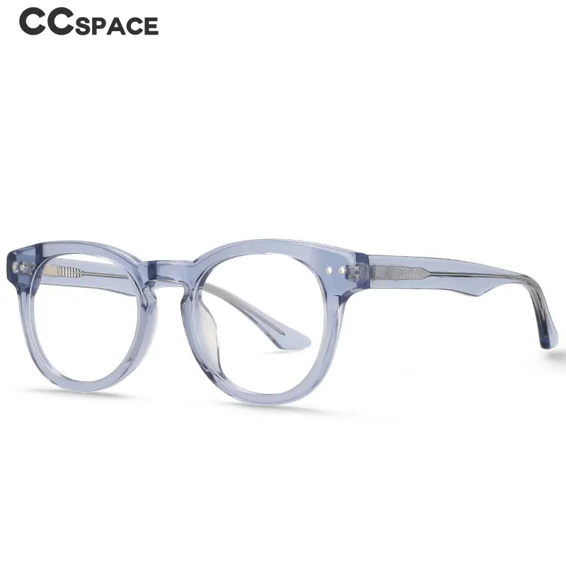 55215 vintage acetato redondo óculos ópticos quadros moda feminina óculos de computador boa qualidade óculos de prescrição