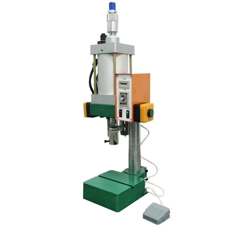 Pneumatic riveting machine Small pneumatic press 200 300KG500KG Manual small ring riveting machine