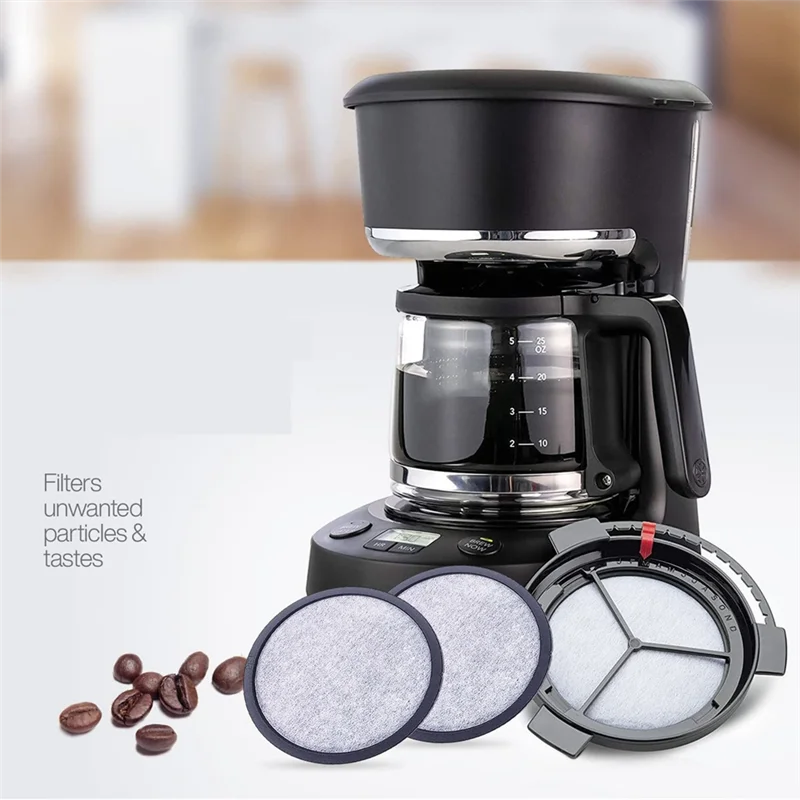 فلتر ماكينة القهوة 10 قطع بديلة من أقراص تصفية المياه الفحمية لآلات القهوة