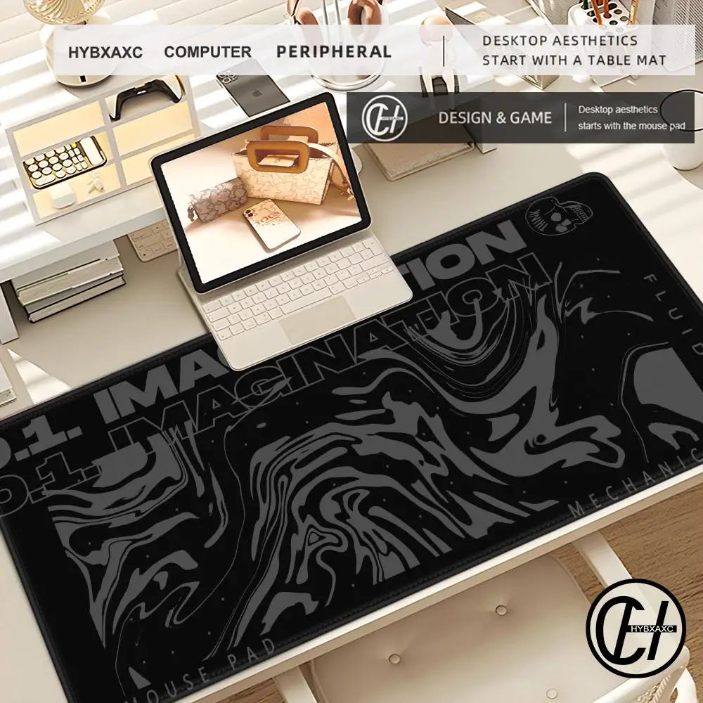 Liquid Art Rug 90X40CM HD Mouse Pad Computer Laptop Anime Keyboard desktop XXL Large Mousepad Keyboards PC accessories Desk Mat
