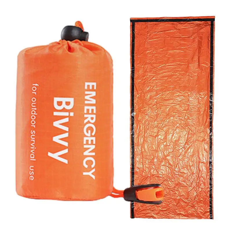 حقيبة نوم حرارية Bivvy قابلة لإعادة الاستخدام ، بطانية خفيفة الوزن مقاومة للماء ، معدات بقاء متعددة الوظائف