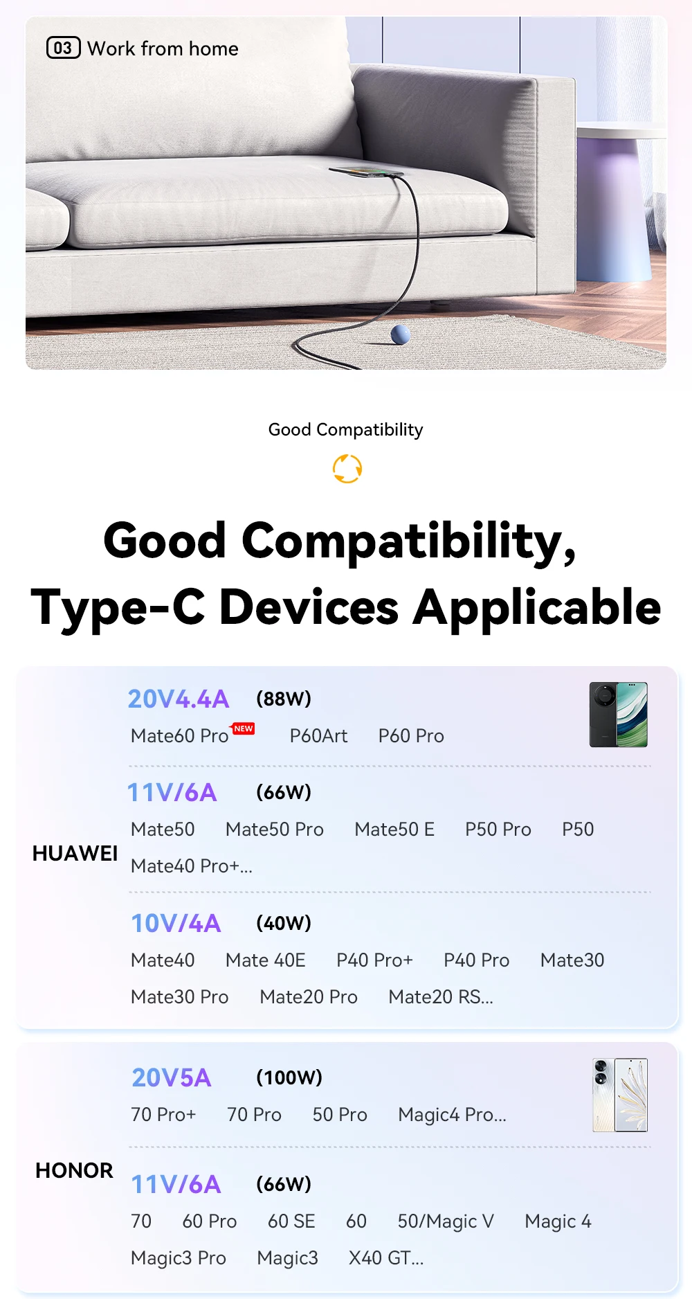 Essager 7A 100W USB Type C Cable For Huawei Honor 88W PD Fast Charging Charger USB A Data Cord Cable For Xiaomi Oneplus Samsung