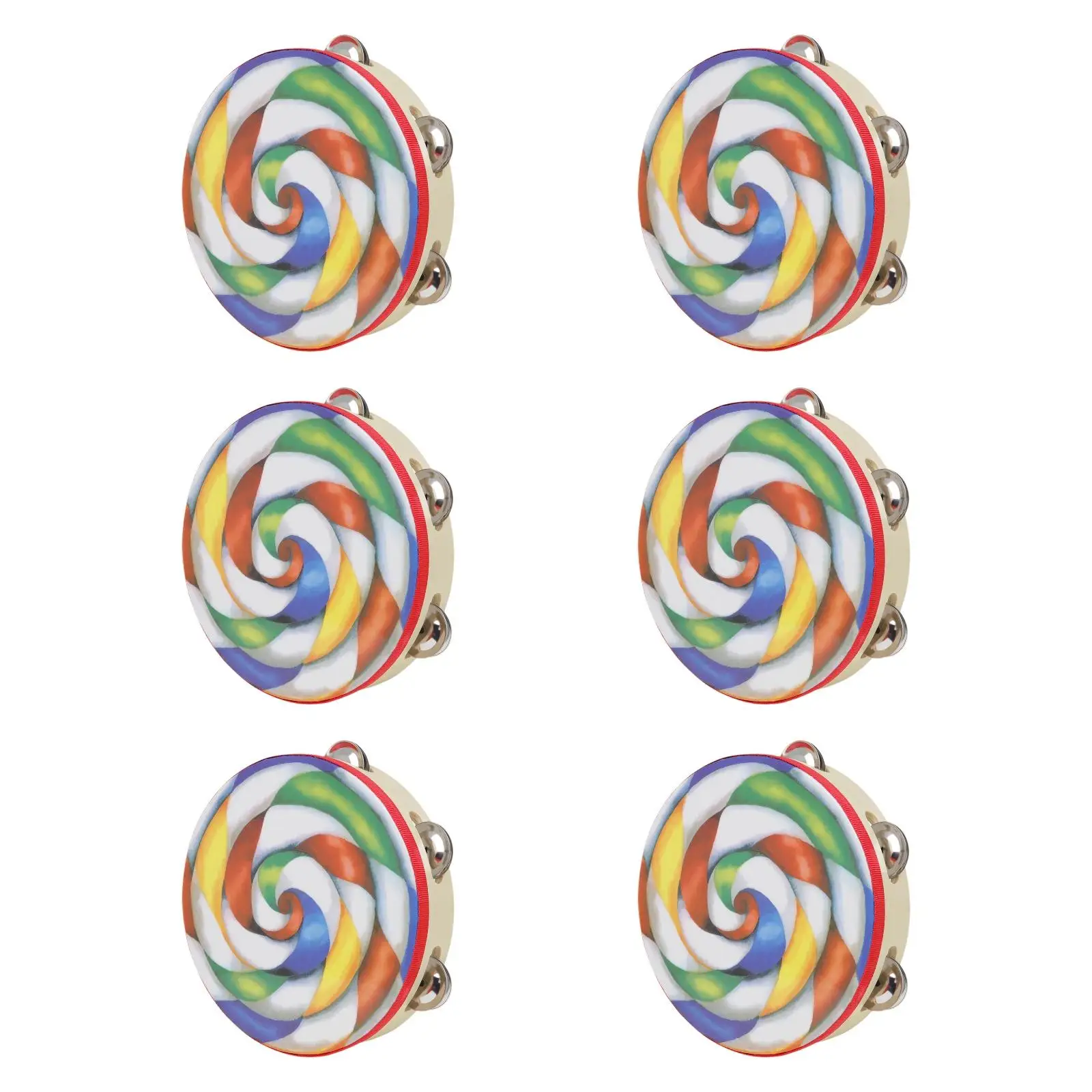 

6 шт. бубни ручной барабан ударный инструмент музыкальный инструмент игрушка