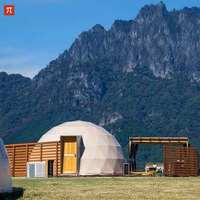 Transparent Geodesic Luxury Dome Tent – Europe Stock 7 Days Fast Delivery, PVC Round Glamping Dome for Hotel, Resort & Camping