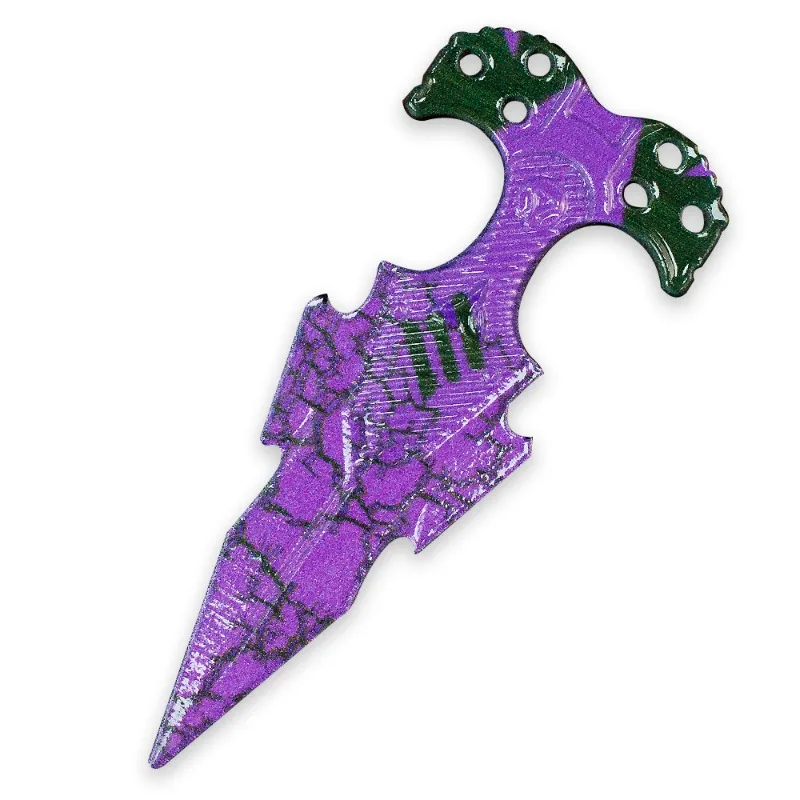 10 cm/3,94 in Arena Breakout Spiel Peripherie Kalte Zähne Hand Stechen Gold Waffe Modell Spielzeug Metall Ornament Nahkampf modell Sammlung Junge