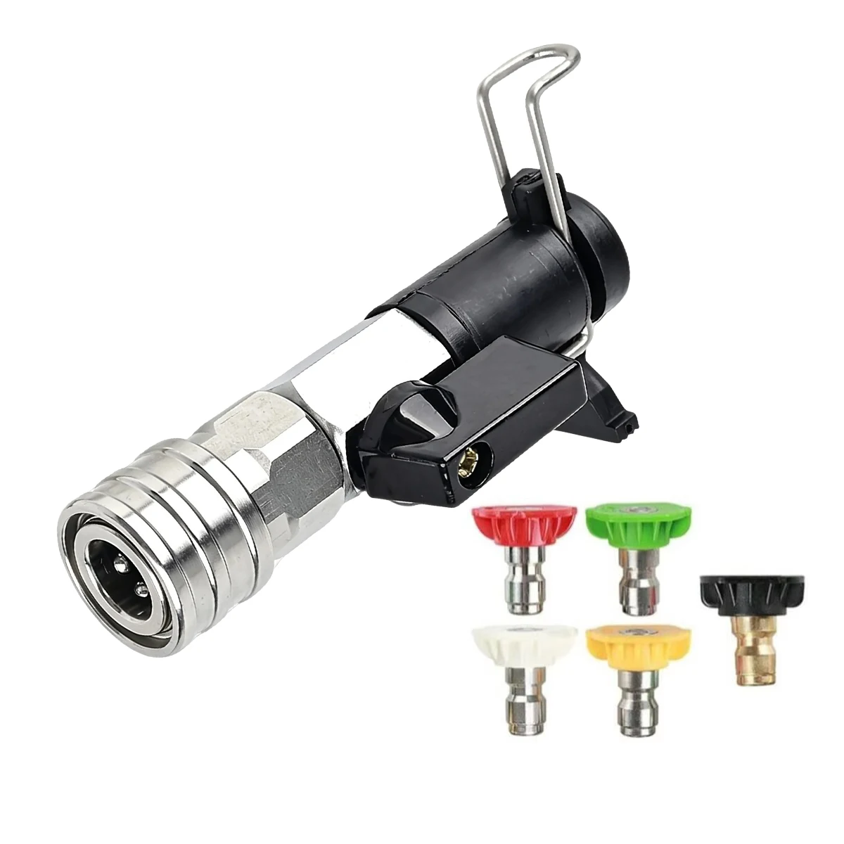 Pressure Washer Adapter with Shut Off Ball Valve to 1/4