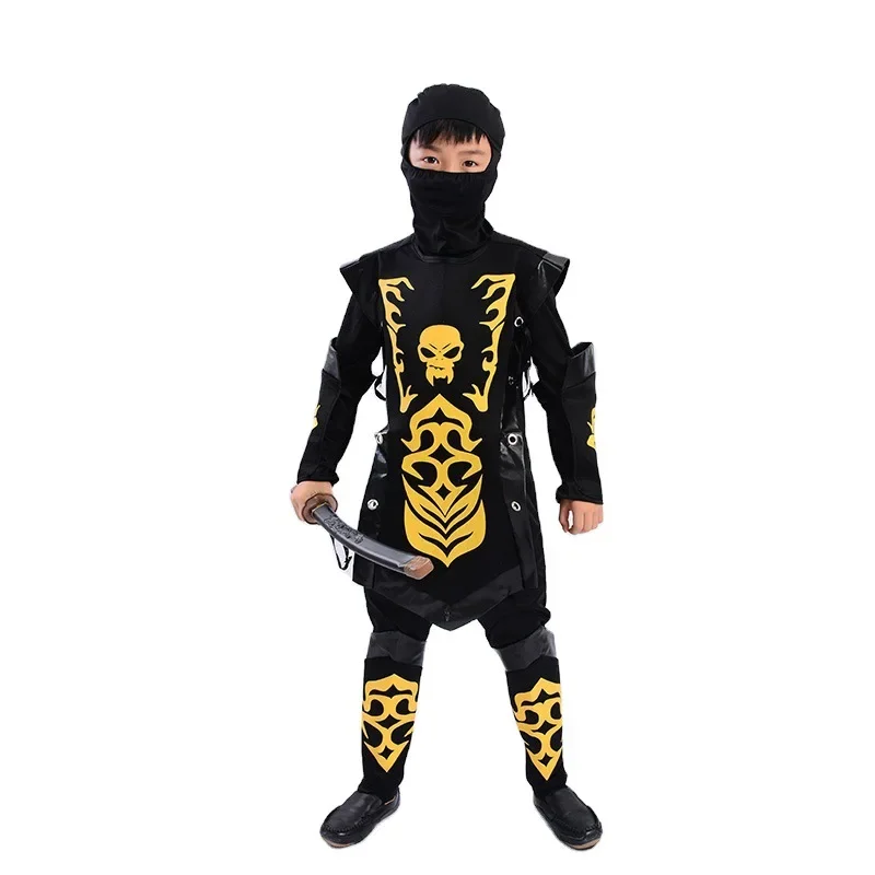 Costume cosplay Dragon Ninja Costume da guerriero Set Bambini Ragazzi Ragazze Carnevale Fancy Dress Up Festa Bambini Spadaccino Vestito Compleanno