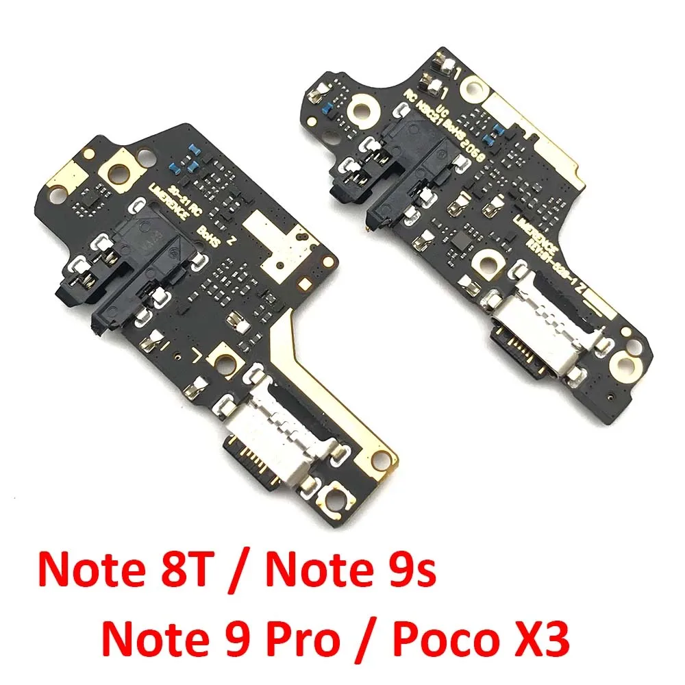 New USB Charger Charging Port  For Xiaomi Poco X3 Pro / Redmi Note 8T 9S 9 Pro Dock Connector Microphone Board Flex Cable