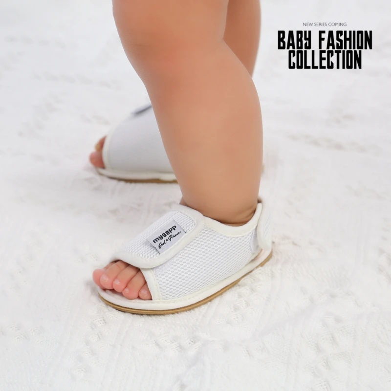 Neonate ragazzi sandali estate suola in gomma morbida Mesh Infant Toddler First Walkers scarpe Outdoor