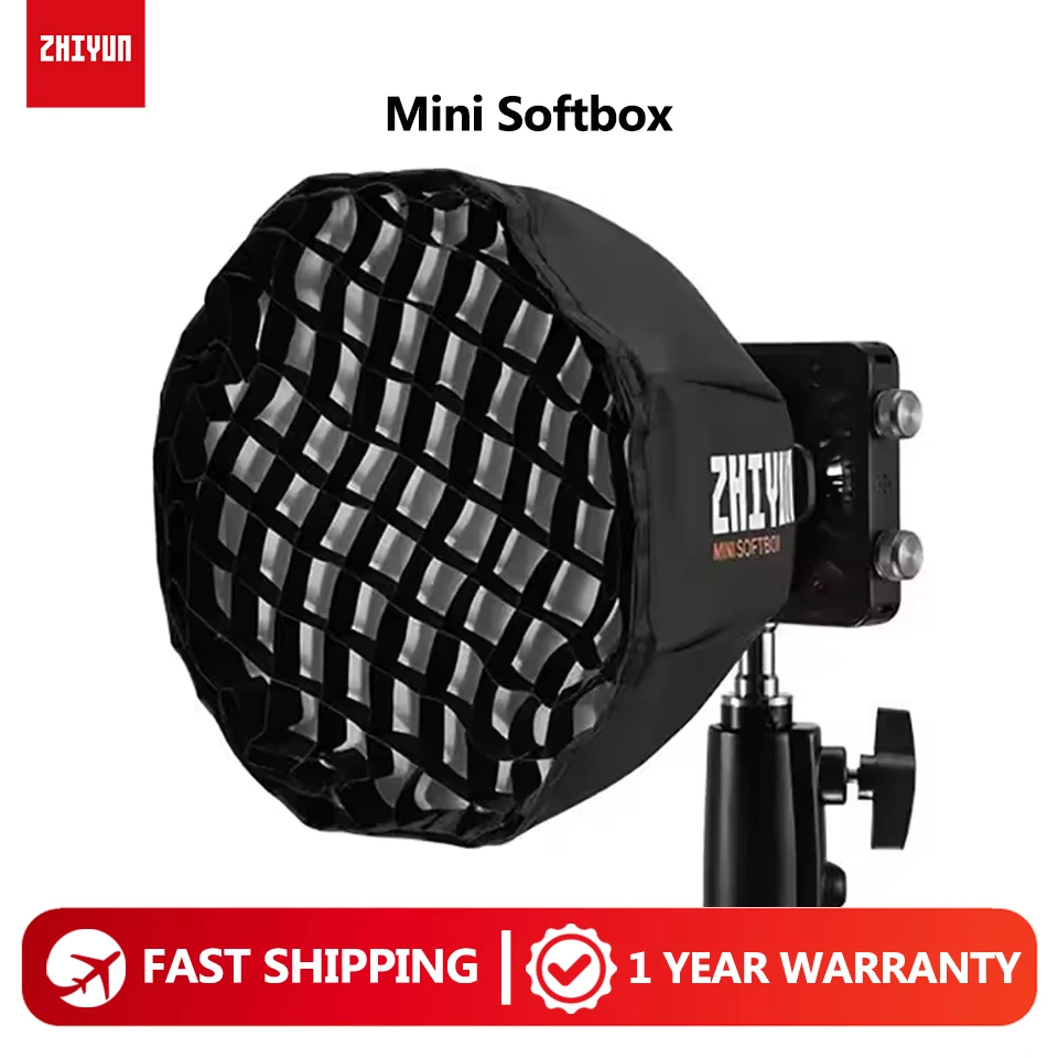 ZHIYUN Mini Softbox Octagon ZY Mount EX1H02 Accessories for Molus G60 X100 COB Video Light Photography Lighting