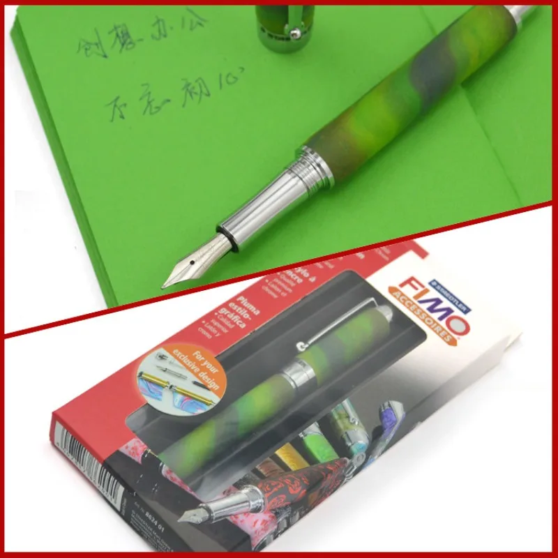 STAEDTLER High Quality Retro Fountain Pen Gift Box FIMO M 0.7 Nib Brass Ink Pen Business Birthday Meeting Festival Present Pens