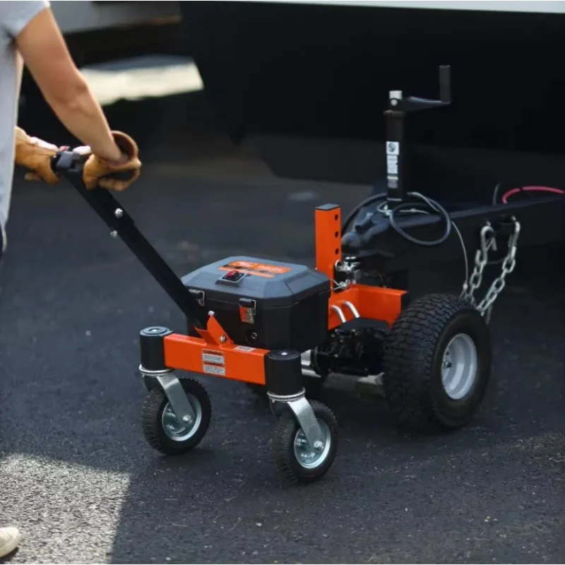 Heavy Duty Electric Metal Trailer Dolly 3-Wheel 800W Powered Mover With 2