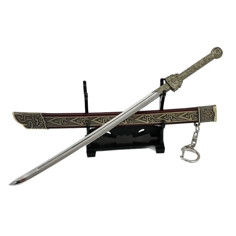 22 cm/8.66in Een Droom in Het Boek Scroll Film en Televisie Randmodel Qianyu Chopper Metalen omhulde Ornament Speelgoed Desktop