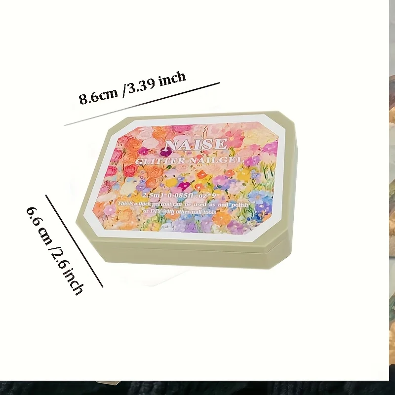 9색, 9칸 네일 폴리쉬 - 마카롱 유화 크림 스타일 - 무광 마감 - 3D 네일 아트 - 번짐 방지 두꺼운 젤 폴리쉬 - Ge