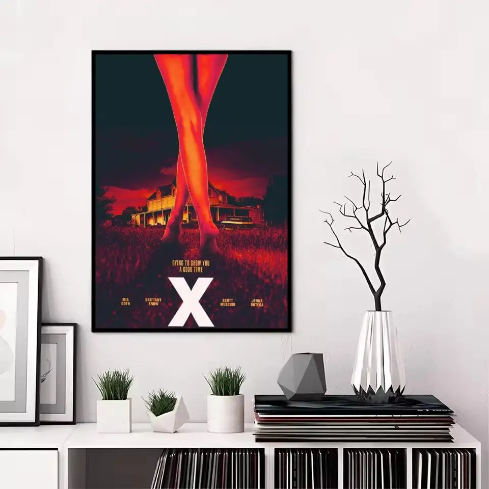M-Maxxxine Horror Movies Poster HD Print Personalized Canvas Wall Mural Art Poster Photos for Living Room Home Decor Durable
