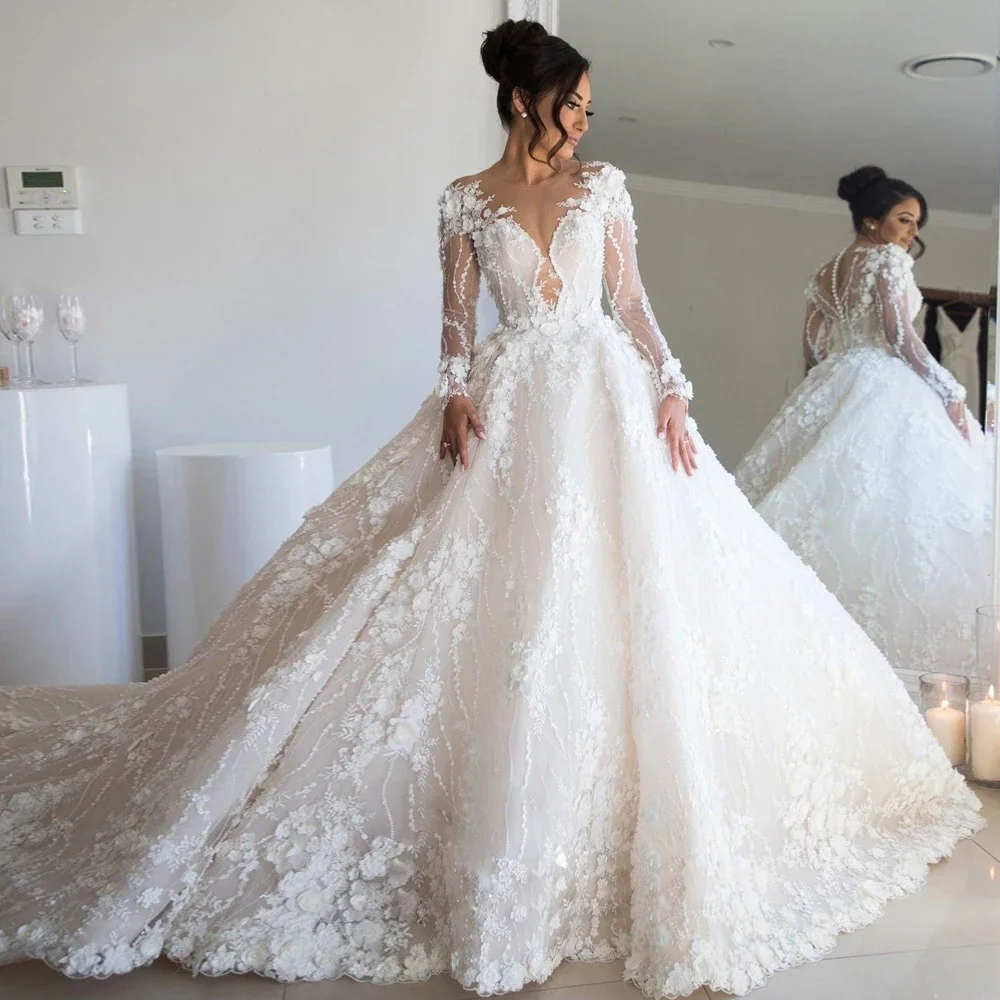 

Customized Sweetheart Wedding Dresses For Bride Off the Shoulder Appliques Backless Lace Bridal Gown vestido de novia boda