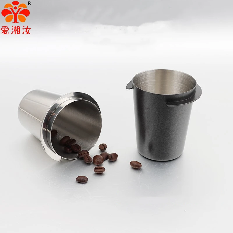 Coffee Bean Measuring Cup, PC Dosing Cup, Stainless Steel, Dosing Ring, Barista Accessories, Espresso, 54mm