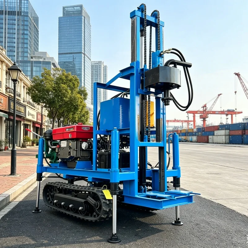 Customized Water‑air Dual‑purpose Water Well Drilling Rig, Pneumatic Impact Integrated Drilling Equipment for Complex Strata