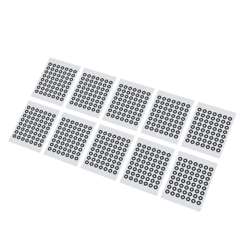 10 Sheet 6mm 3D Scanning Marker Reusable 3D Tracking Dot Reference Point Marker For Optical Surveying