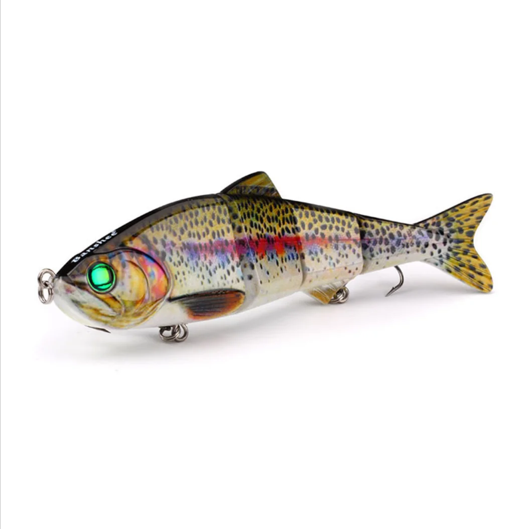 

10cm Fishing Lure 단단한 미끼 приманка isco de pesca dura swimbait Wobblers Fish Bionic Multi Articulated Artificial Bait 4 Segments