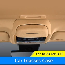 QHCP Car Sunglasses Box Holder Organizer Suede Car Roof Handle Glasses Storage Box Case For lexus ES200 260 300H 18-23 Accessory