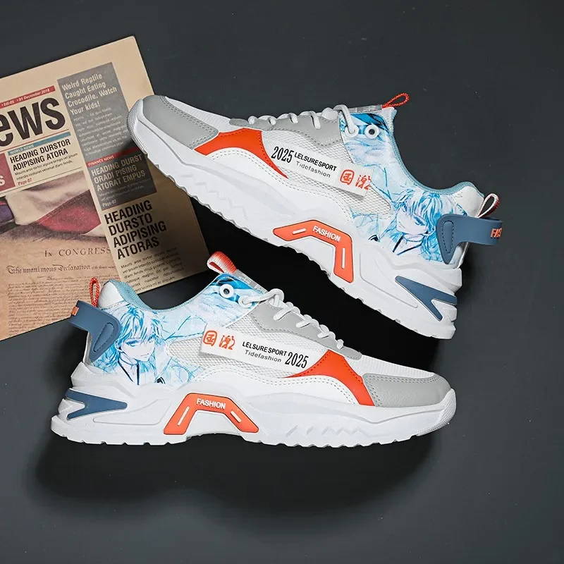 

Trendy Sports Shoes For Teens New Arrival Spring 2025 Breathable Running Shoes With Thick Sole For Men Casual Athletic Shoes