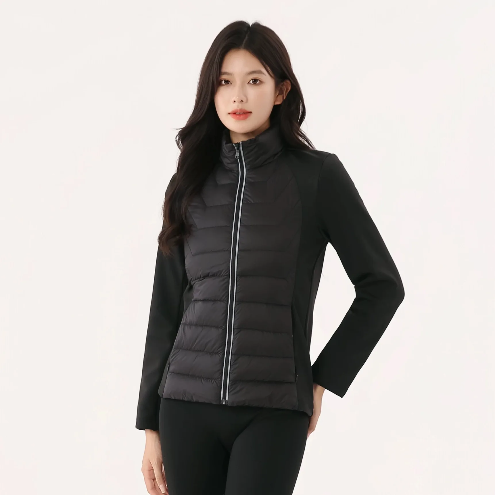 

Autumn and Winter New Women's Down Jacket Commuter Stand Collar Slimming Running Jacket