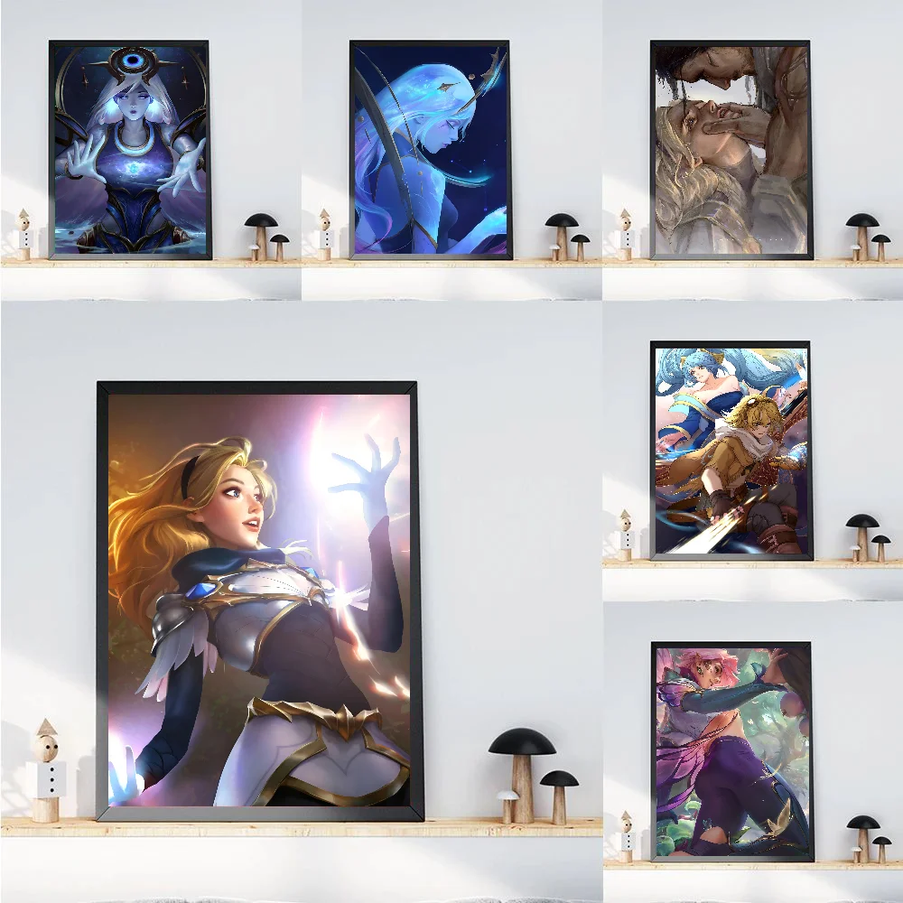 Game Lux L-League Of Legends Poster Paper Print Home Bedroom Entrance Bar Cafe Art Painting Decoration