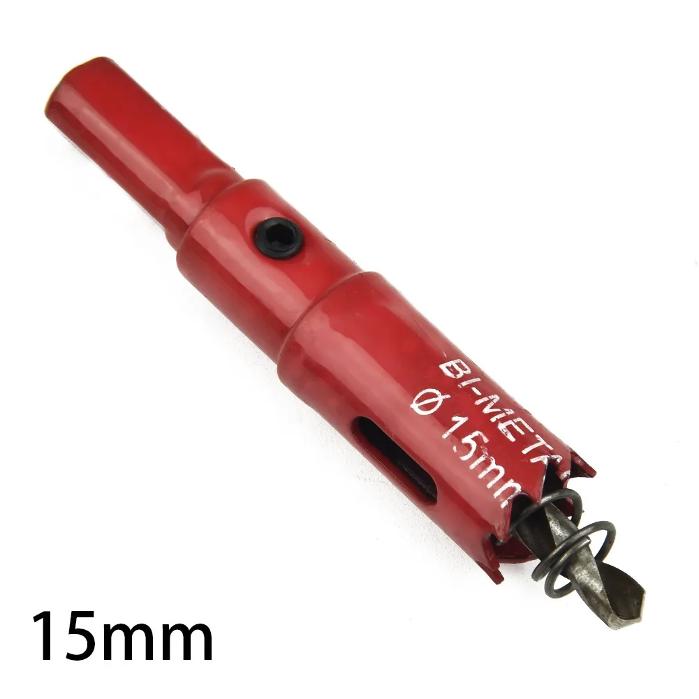 

Bi Metal Hole Saw 15 Mm-50 Mm Drill Bit Arbor Pilot Hole Saw Metal Wood Plastic