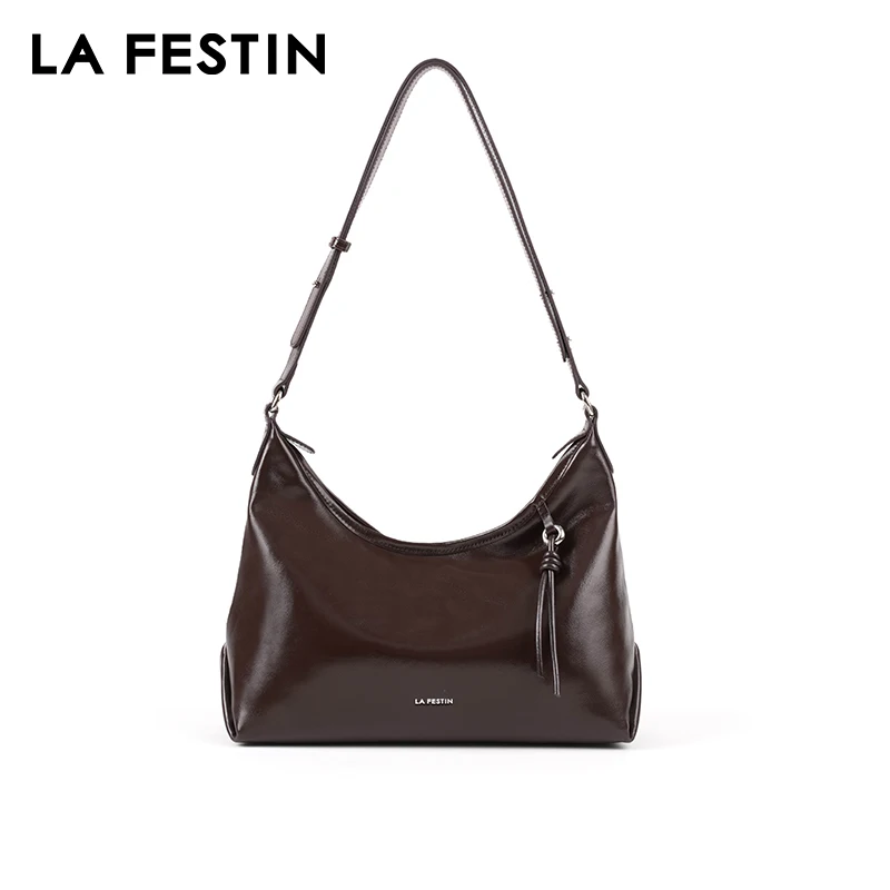 LA FESTIN Original Women Bag Leather Bag Handbag Suede Bag Fashion Shoulder Crossbody Bag Large Capacity Bag Luxury Brand Bag