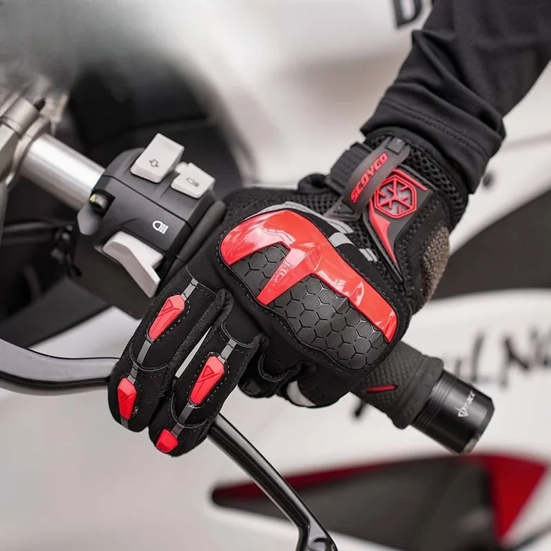 Motorcycle riding gloves female summer rider racing locomotive anti-drop racing protective equipment