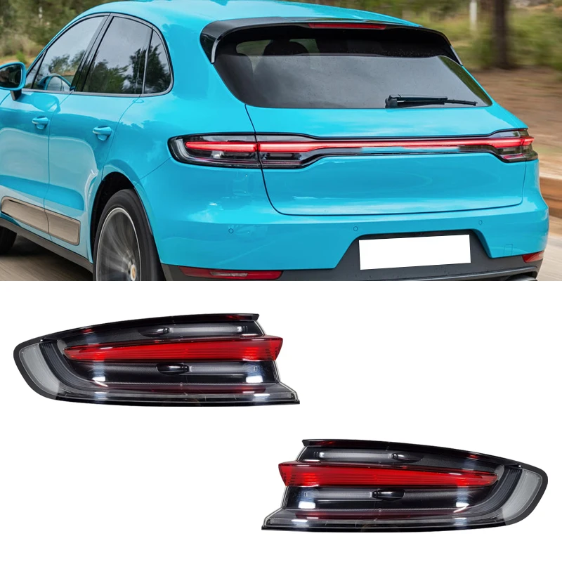 LED Taillights For Porsche Macan 2018 2019 2020 2021-2024 Driving Lights Warning Lights Steering Flashing Lights Brake Lights