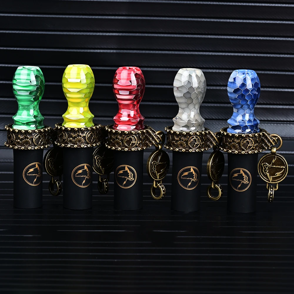 Original authentic Arabic hookah accessories cigarette holder snake pattern resin vintage necklace Hookah Mouthpieces