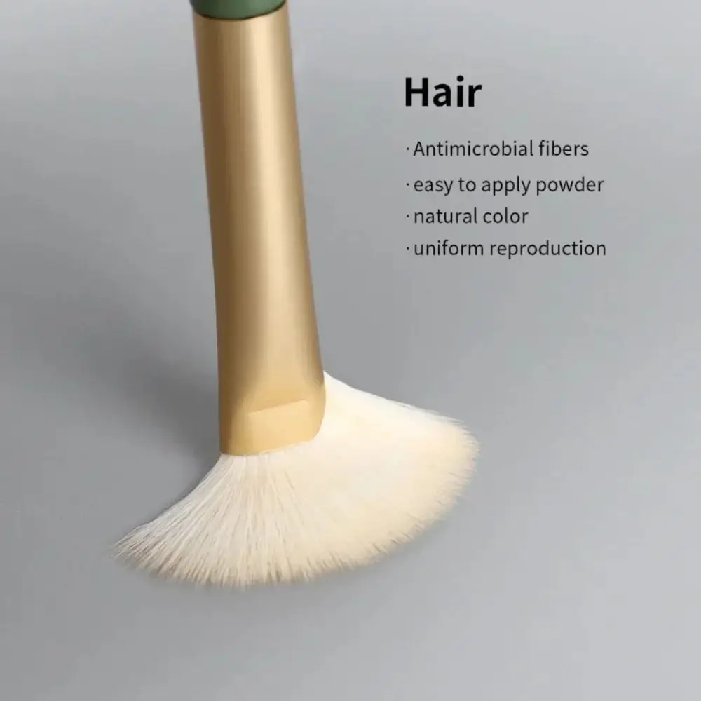 Soft Makeup Brushes Angled Contour Smudge Nose Shadow Brush Highlighter Blush Flat Head Half Fan-shaped for Nose Shadow