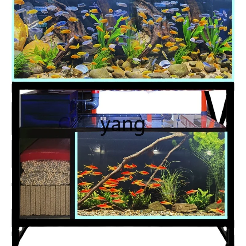 

L'm'm Large Living Room Home Industrial Wind Stream Cylinder Fish Tank Bottom Filter Upper and Lower Group Cylinder