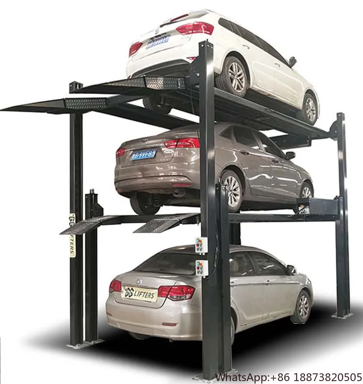 Motor Drive Mode for Car Parking Lot 3-Stair Level Triple Stacker Lift Mechanical Steel Parking Equipment