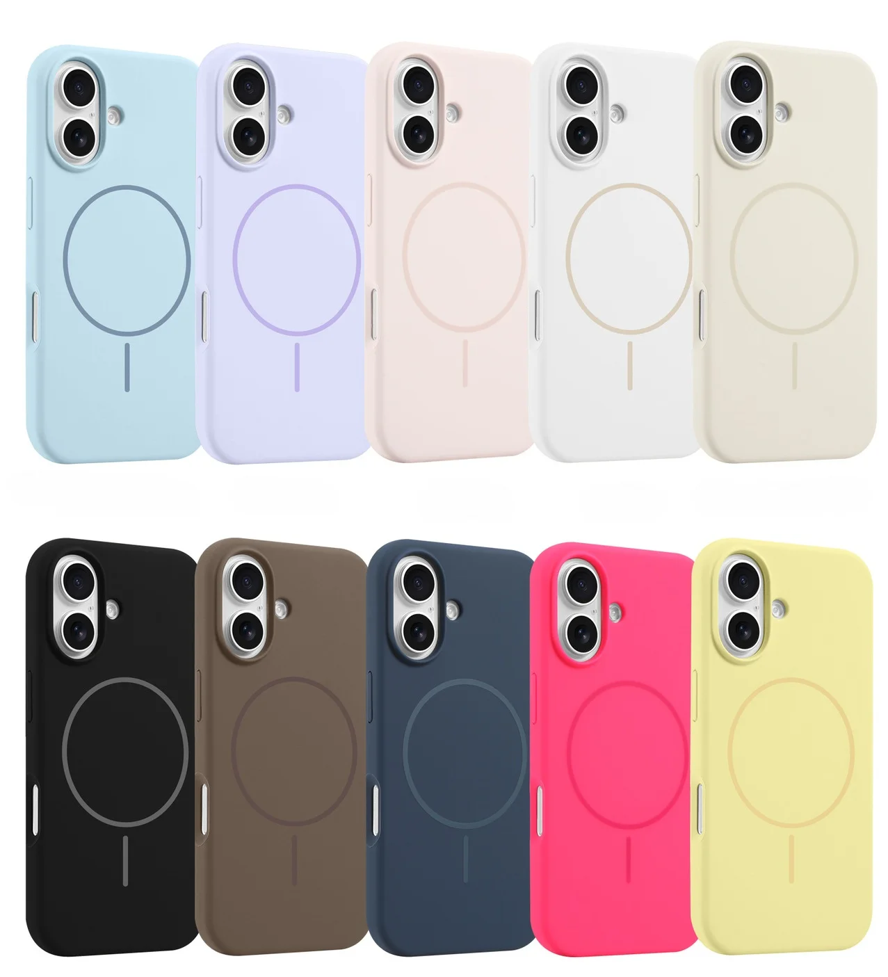 

Consumer Electronics Mobile Phone & Accessories Mobile Phone Cases Slim Liquid Silicone Magnetic Phone Case For iPhone 16 15 Pro