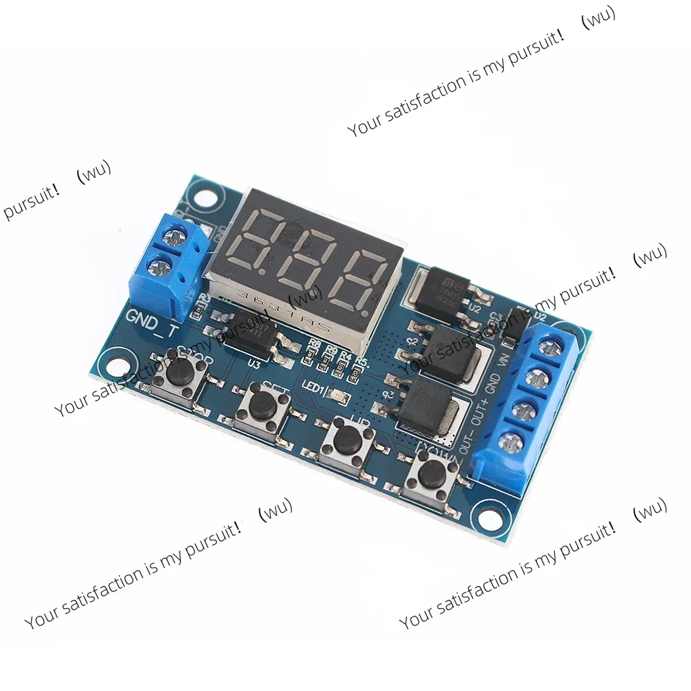 2-Pack, DC 5-36V LED display delay relay module, adjustable trigger timing switch for electronic items