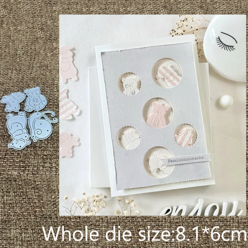 

New Design Craft Metal stencil mold Cutting Die plush toy decoration scrapbook die cut Album Paper Card Craft Embossing