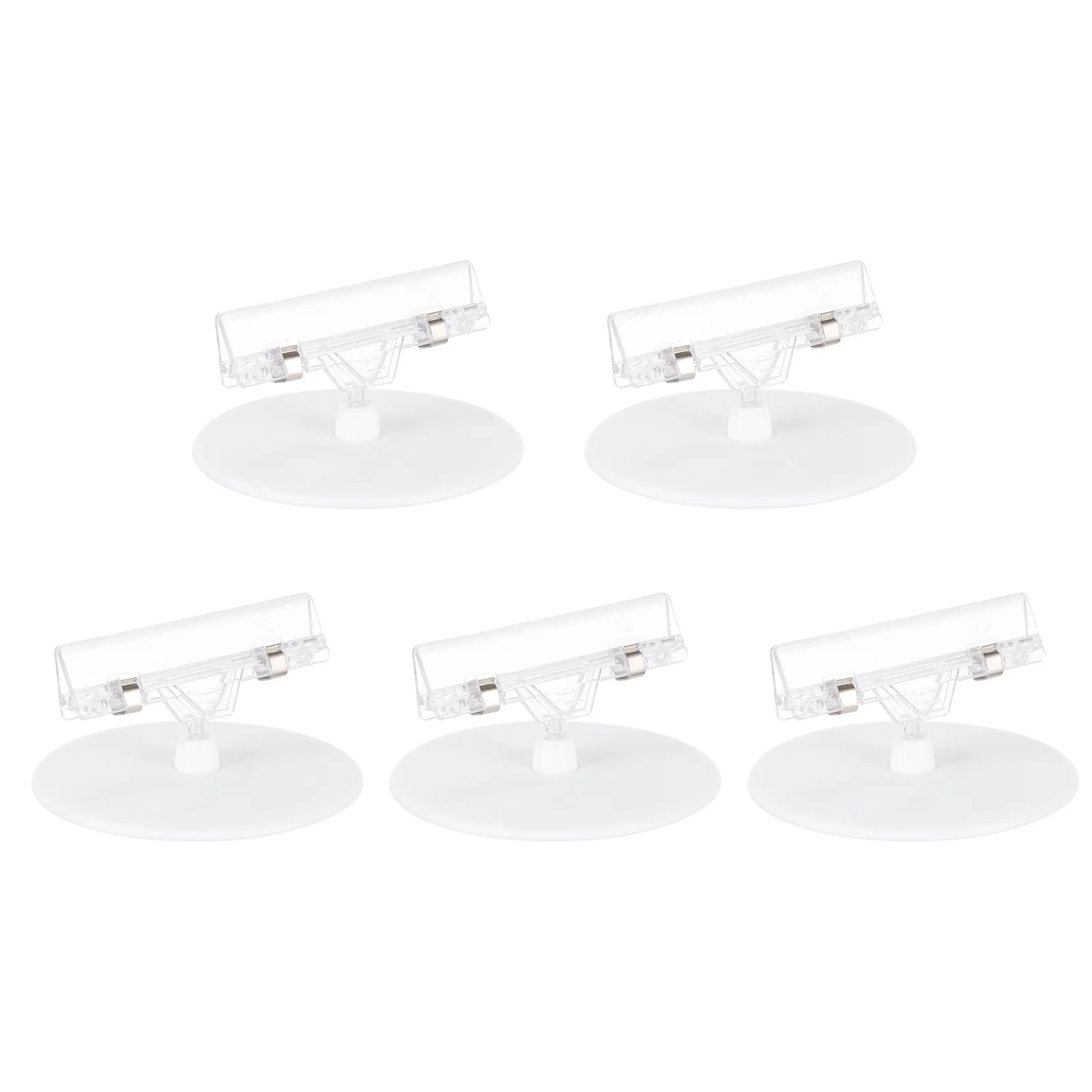 5pcs Poster Clips High Quality Plastic Label Holder Price Tag Display Stand Ad Rack Durable Lightweight Business Wedding Banquet