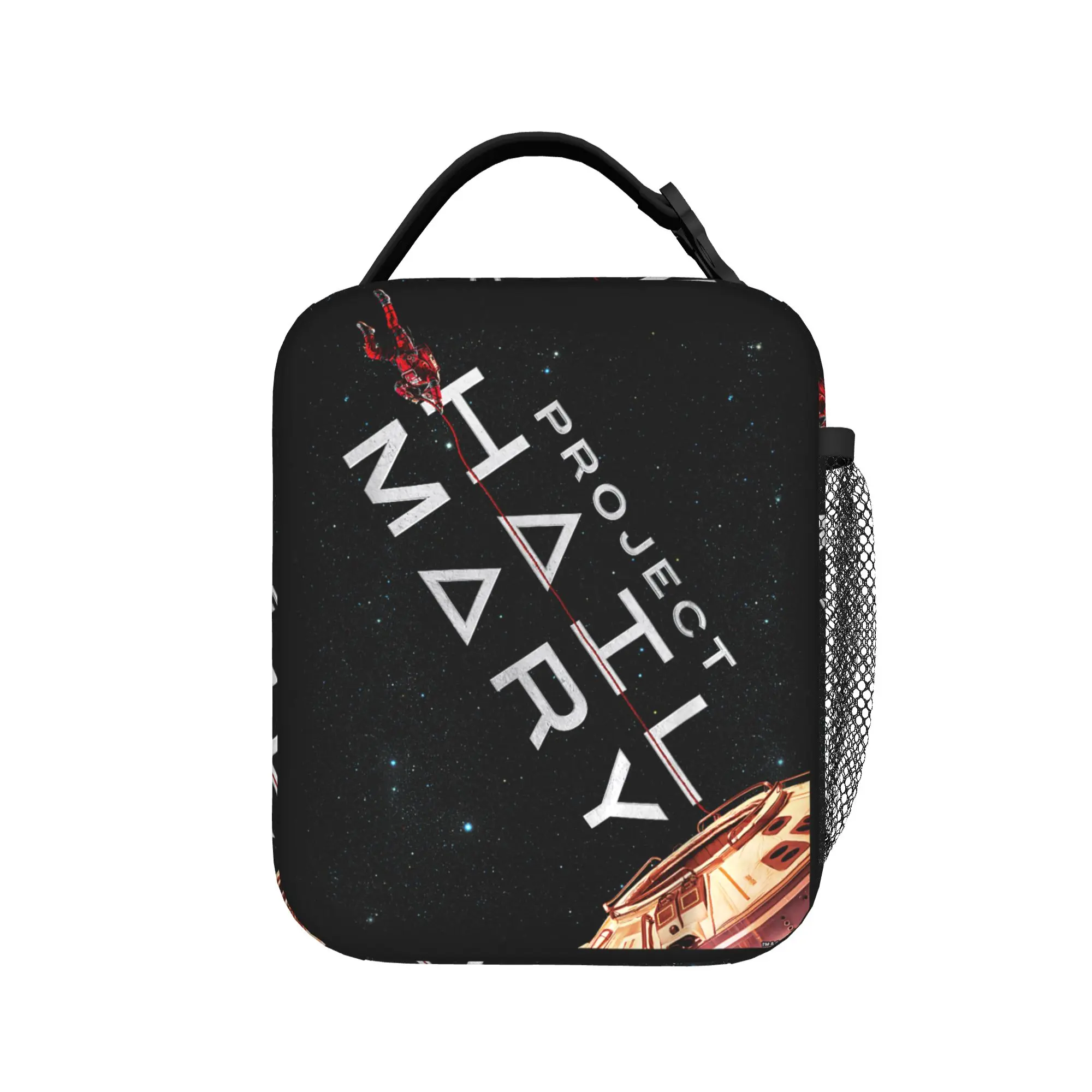 Project Hail Mary Movie Poster Lunch Bag  Casual Lunch Box Picnic Portable Tote Food Bags For Child Oxford Print Cooler Bag
