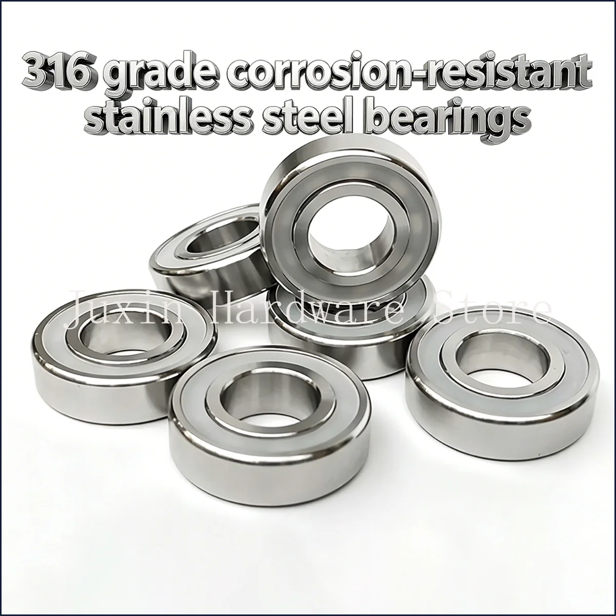Rodamientos de bolas resistentes a la corrosión de acero inoxidable 316 S6000 S6001 S6002 S6003 S6004 S6005 S6006 6007RS, 1 unidad
